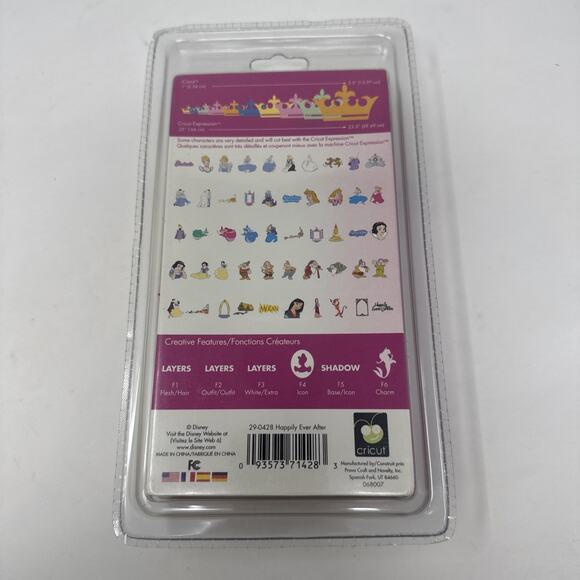 NEW Disney Princess Cricut Cartridge 29-0428 Happily Ever Cinderella NEW SEALED - Picture 3 of 4
